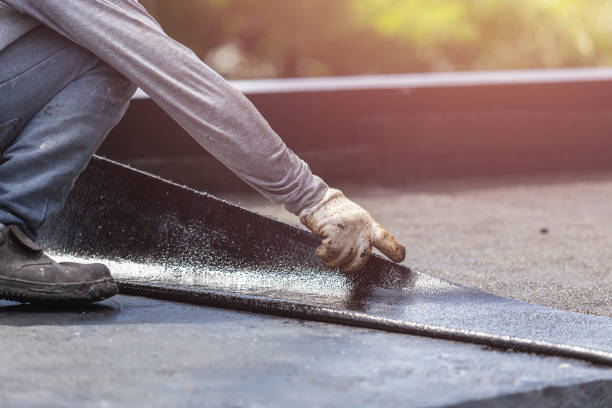 Professional Waterproofing technician working in Bluemont, VA
